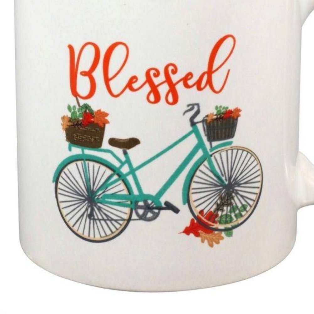 Blessed Coffee Cup Bicycle Mug Bike Basket - Picture 2 of 2